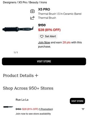 Black Thermal Ceramic 1.5in Thermal Brush